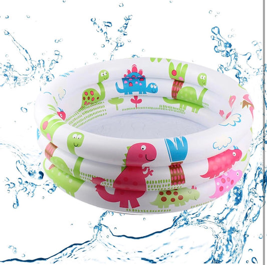 Piscine Gonflable Enfant Dinosaure — Ronde PVC 60/90cm, Jardin