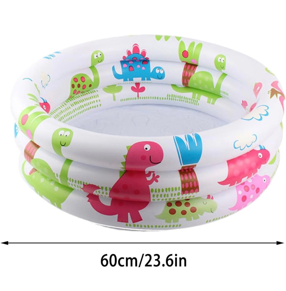 Piscine Gonflable Enfant Dinosaure — Ronde PVC 60/90cm, Jardin
