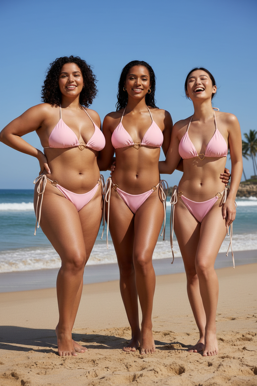 Bikini rose mannequins
