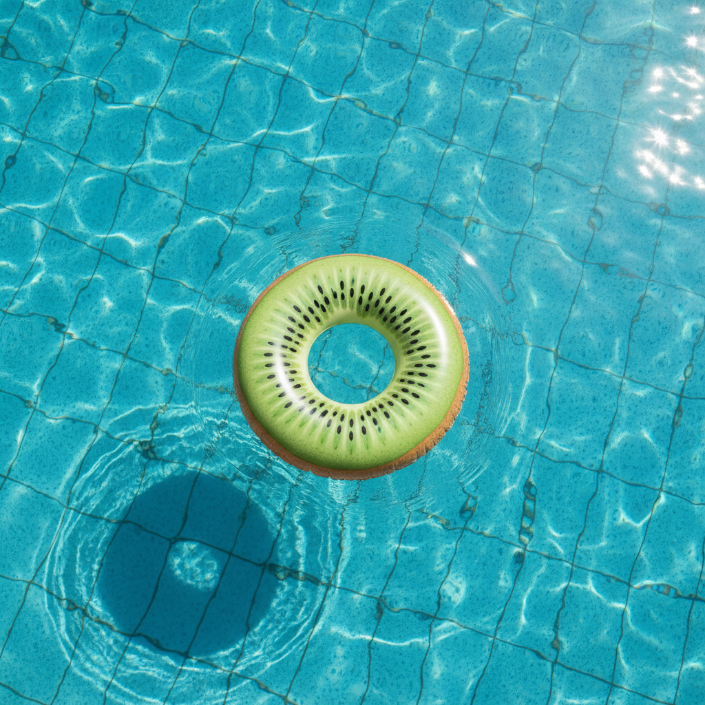 Bouée kiwi — vue aérienne