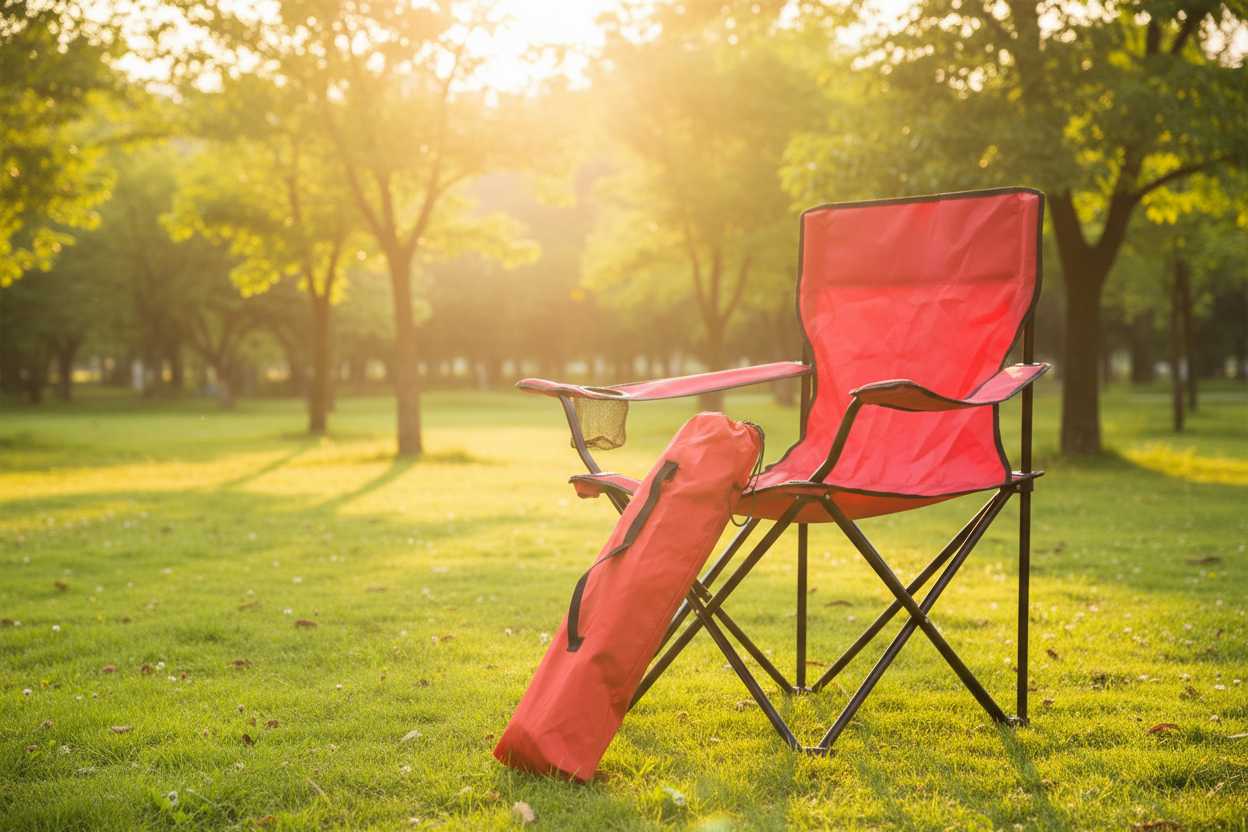 Chaise camping ambiance