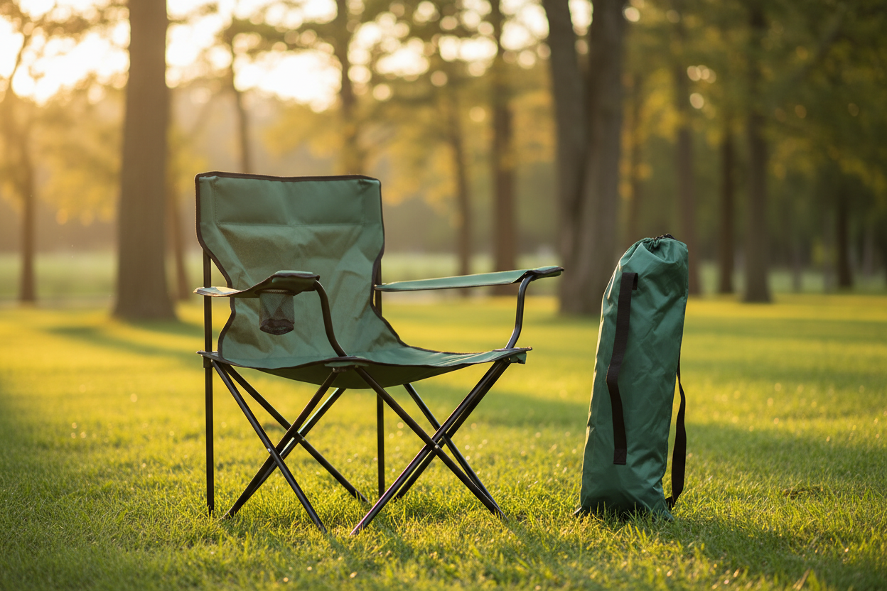 Chaise camping verte