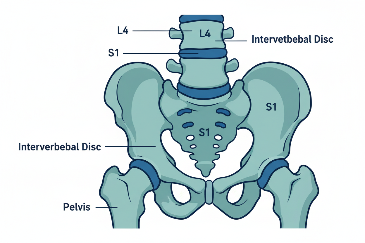 Anatomie rachis — pourquoi NoctAir soulage les douleurs lombaires