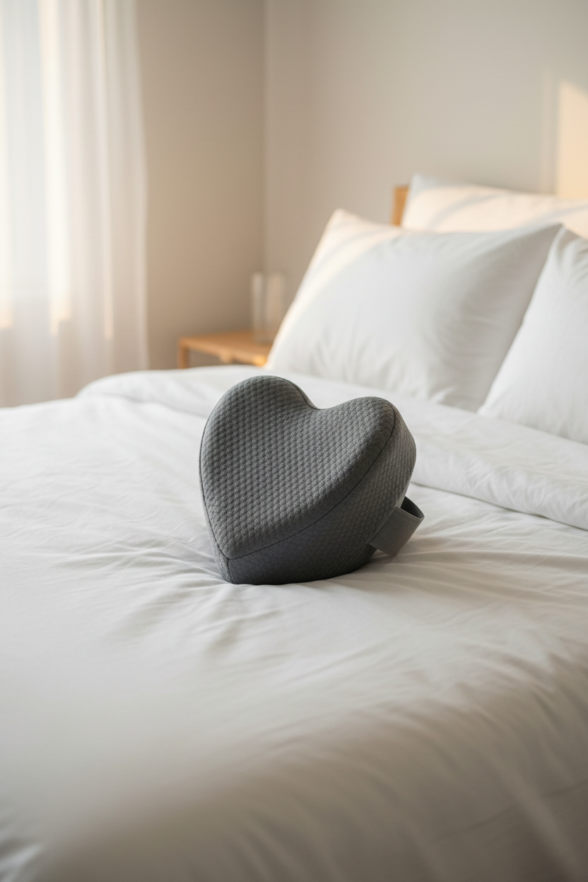 Coussin de genoux sur lit