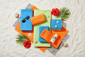 Flat lay plage
