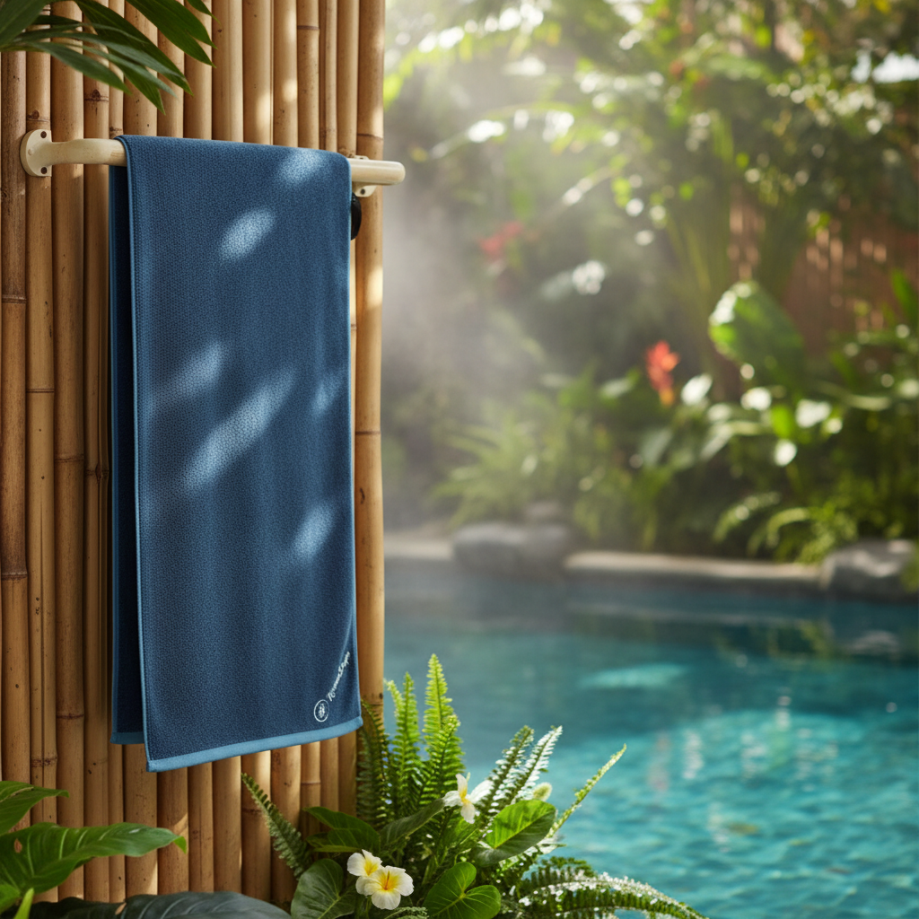 Serviette piscine tropicale